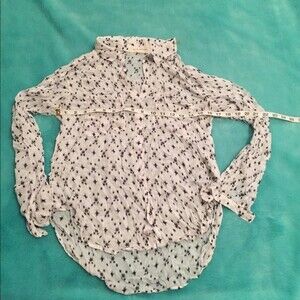 Side Stitch sz medium black and white button down
